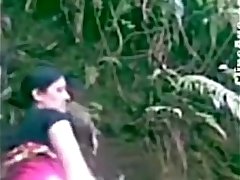 Indian Sexy Nepali girl gets dress lifted and fucked doggy style at outdoor - Wowmoyback