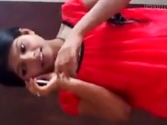 Indian teen prostitute strips and sucks customer part 1
