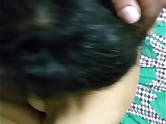 Indian girl giving blowjob